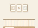 Set of 3 frames