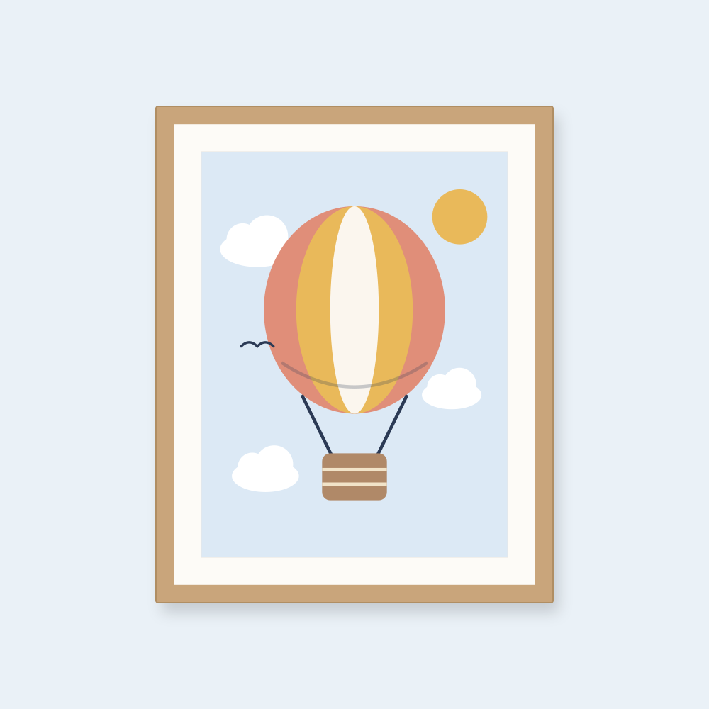 Aviación · Framed print