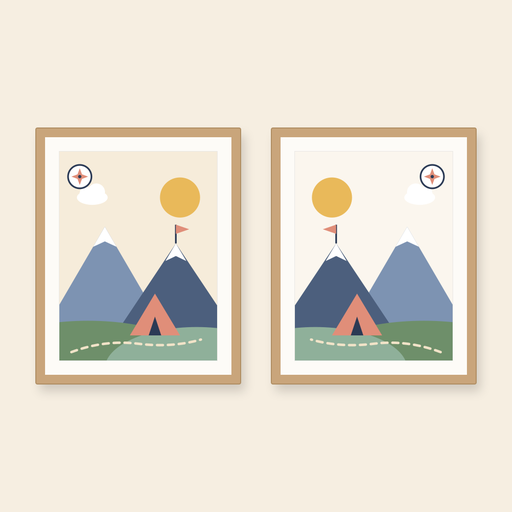 Aventura · Set de 2 cuadros