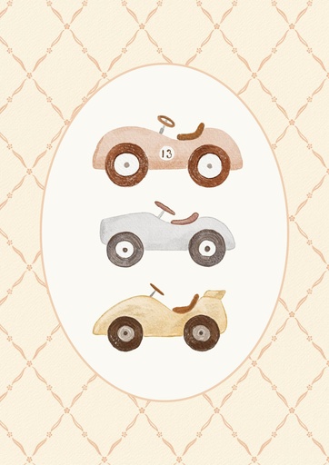 Tres carritos de pedales